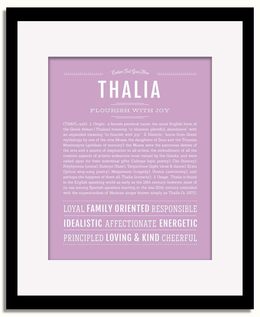 Frame Options | Lilac | Black Frame, Matted