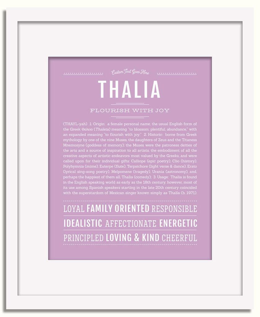 Frame Options | Lilac | White Frame, Matted