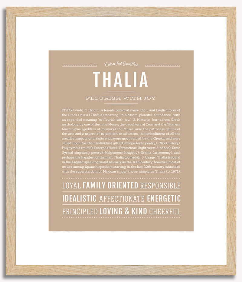 Thalia | Name Art Print