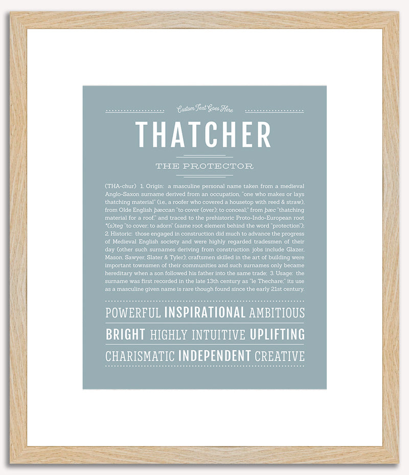 Thatcher | Name Art Print