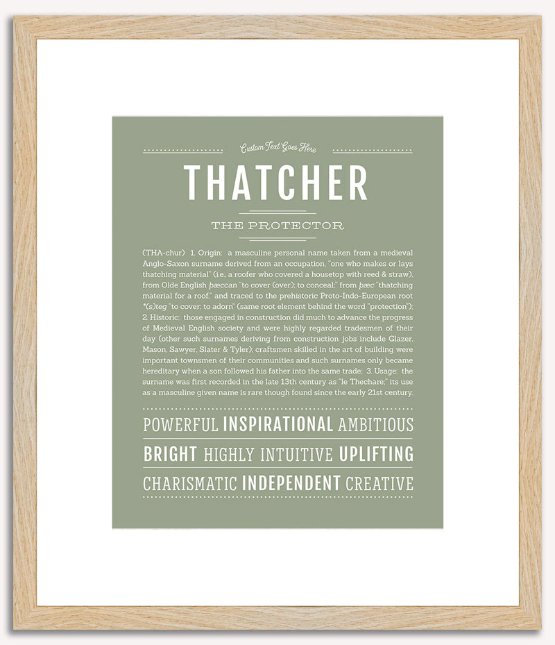 Thatcher | Name Art Print