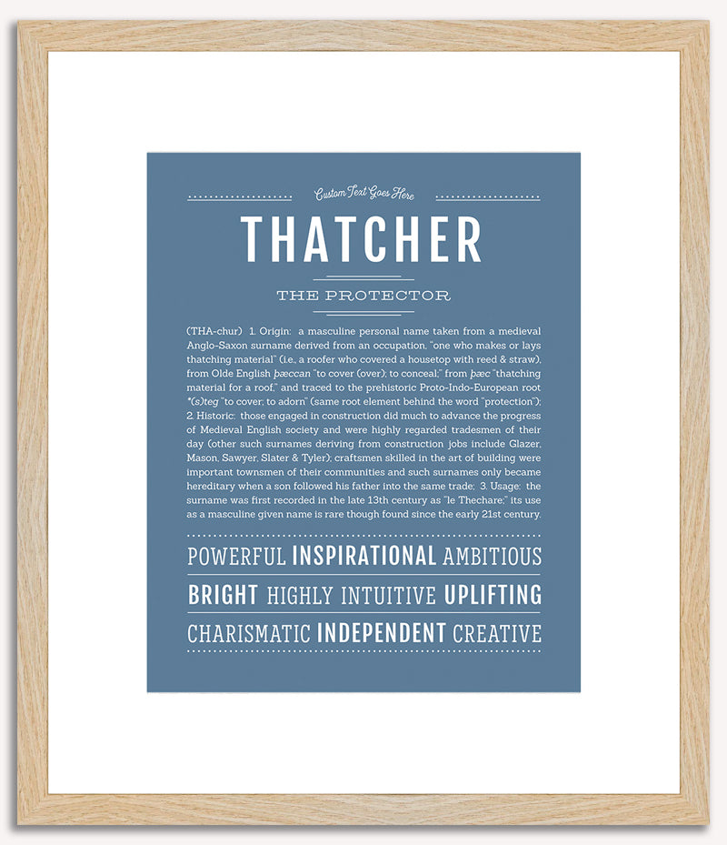 Thatcher | Name Art Print