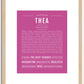 Thea | Name Art Print