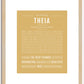 Theia | Name Art Print