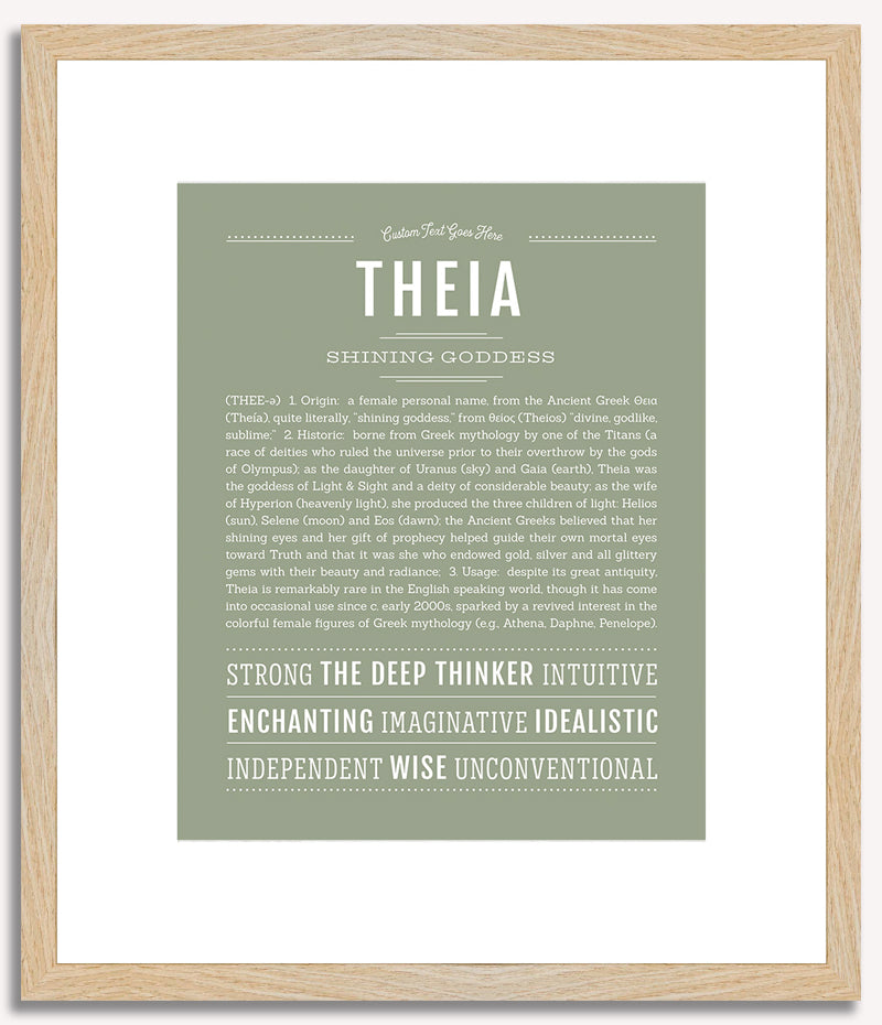 Theia | Name Art Print