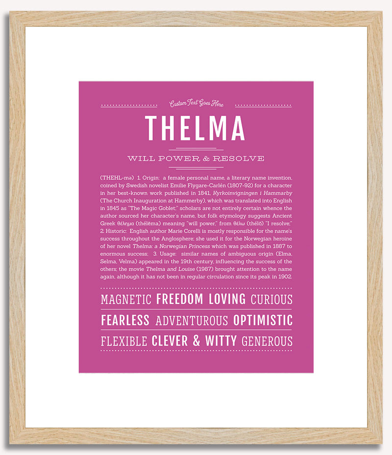 Thelma | Name Art Print