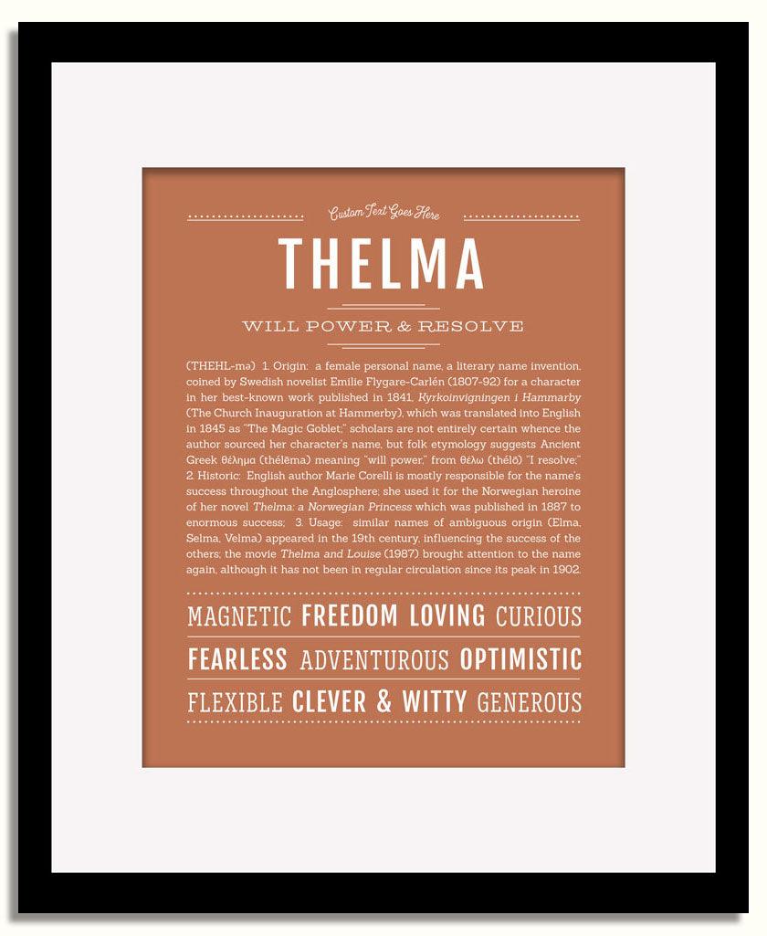 Frame Options | Terra Cotta | Black Frame, Matted