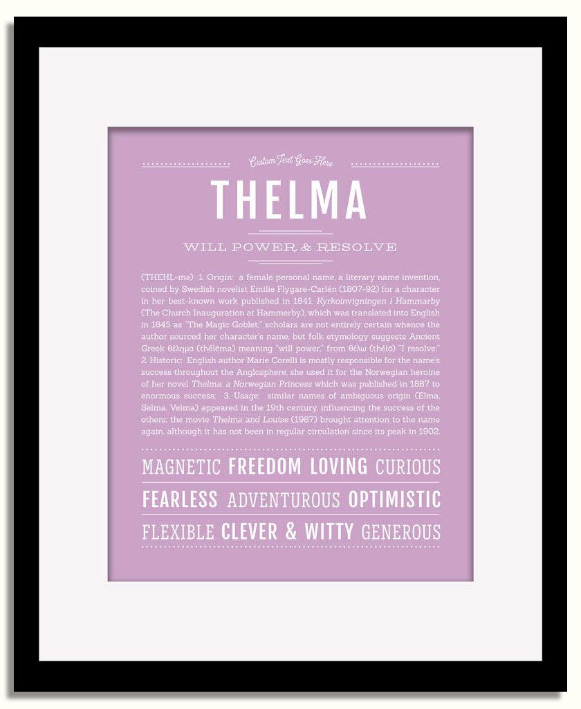 Frame Options | Lilac | Black Frame, Matted