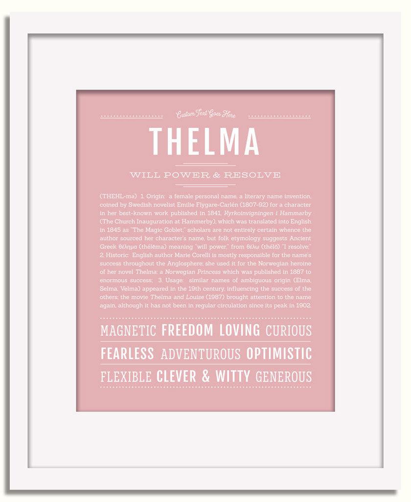 Frame Options | Dusty Rose | White Frame, Matted