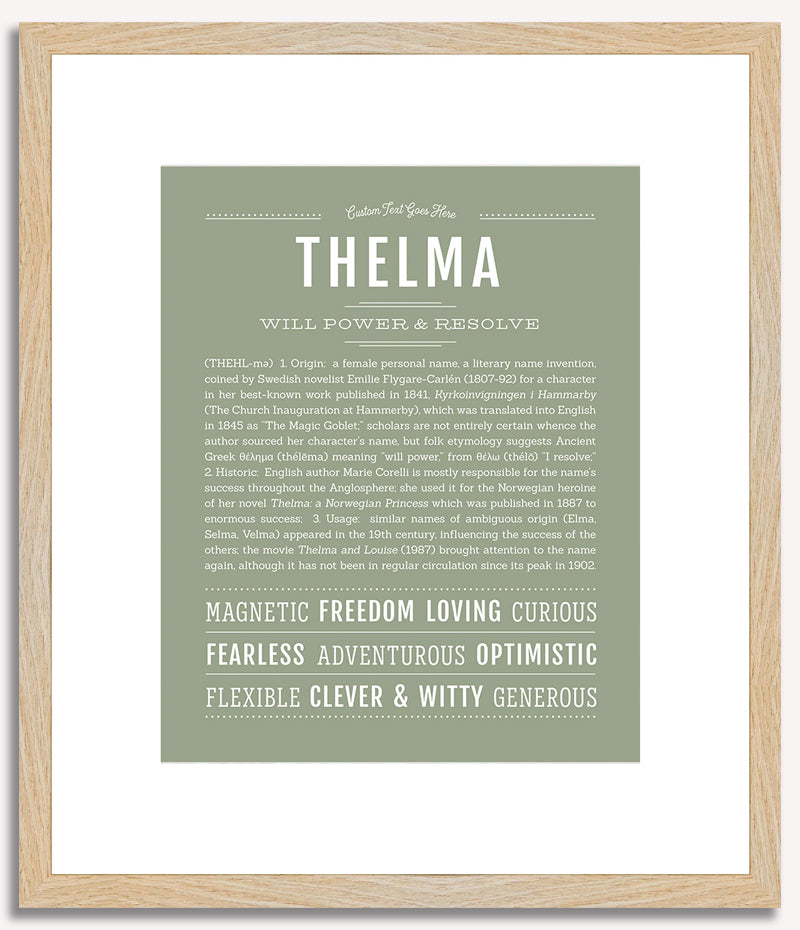 Thelma | Name Art Print