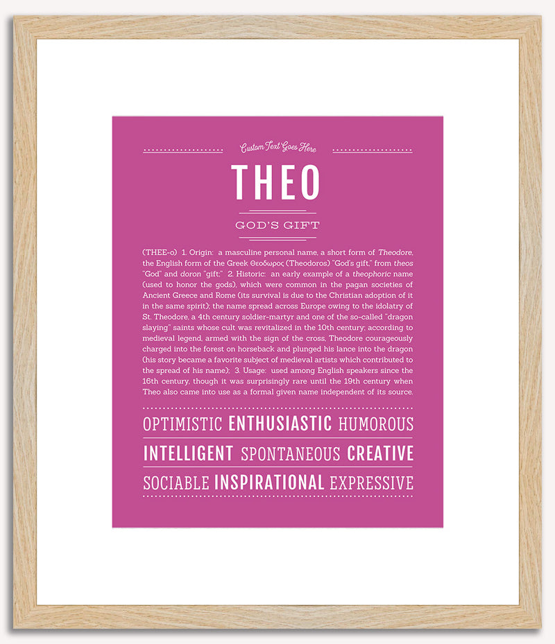 Theo | Name Art Print