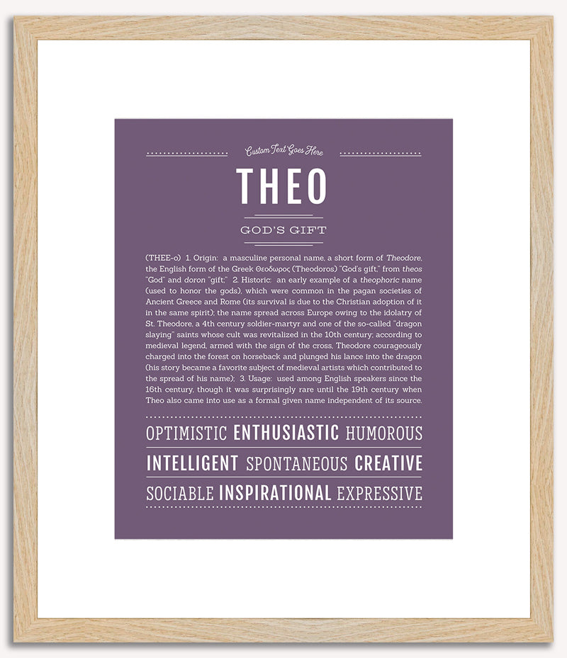 Theo | Name Art Print