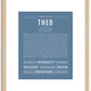 Theo | Name Art Print