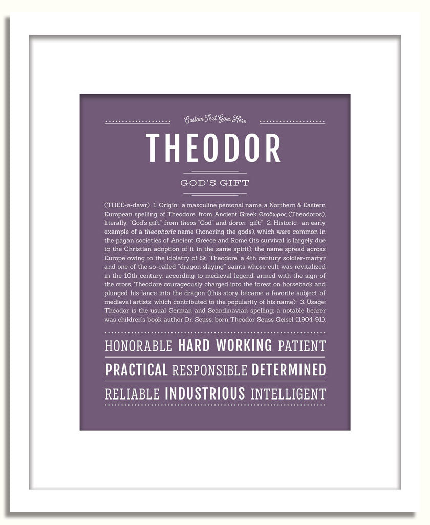 Theodor | Name Art Print