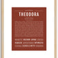 Theodora | Name Art Print