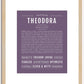 Theodora | Name Art Print