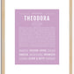 Theodora | Name Art Print