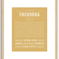 Theodora | Name Art Print