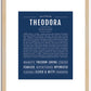 Theodora | Name Art Print