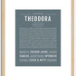 Theodora | Name Art Print