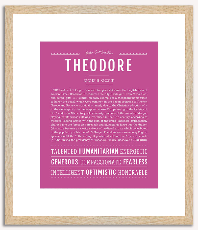 Theodore | Name Art Print