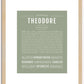 Theodore | Name Art Print