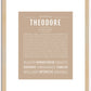 Theodore | Name Art Print