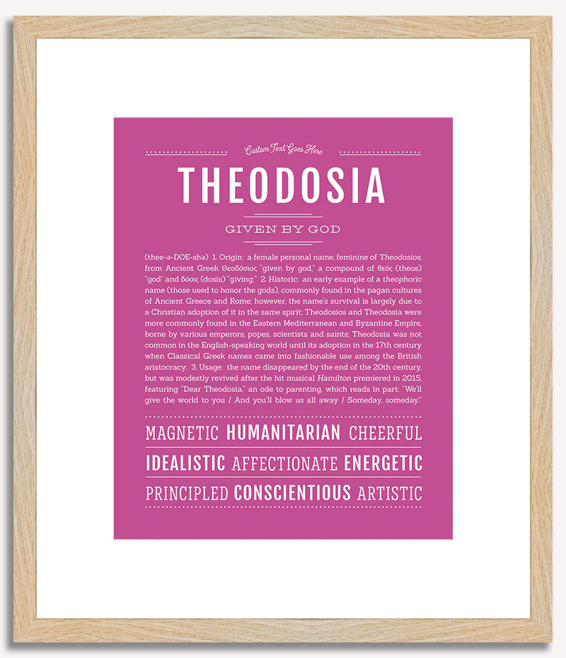 Theodosia | Name Art Print