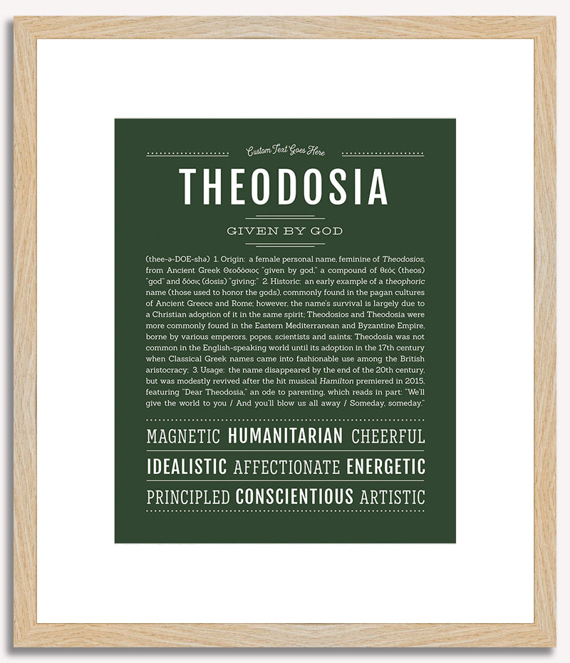 Theodosia | Name Art Print