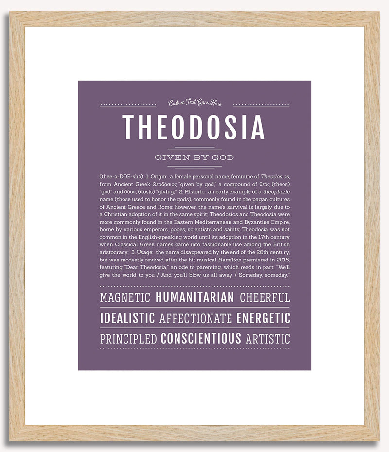 Theodosia | Name Art Print