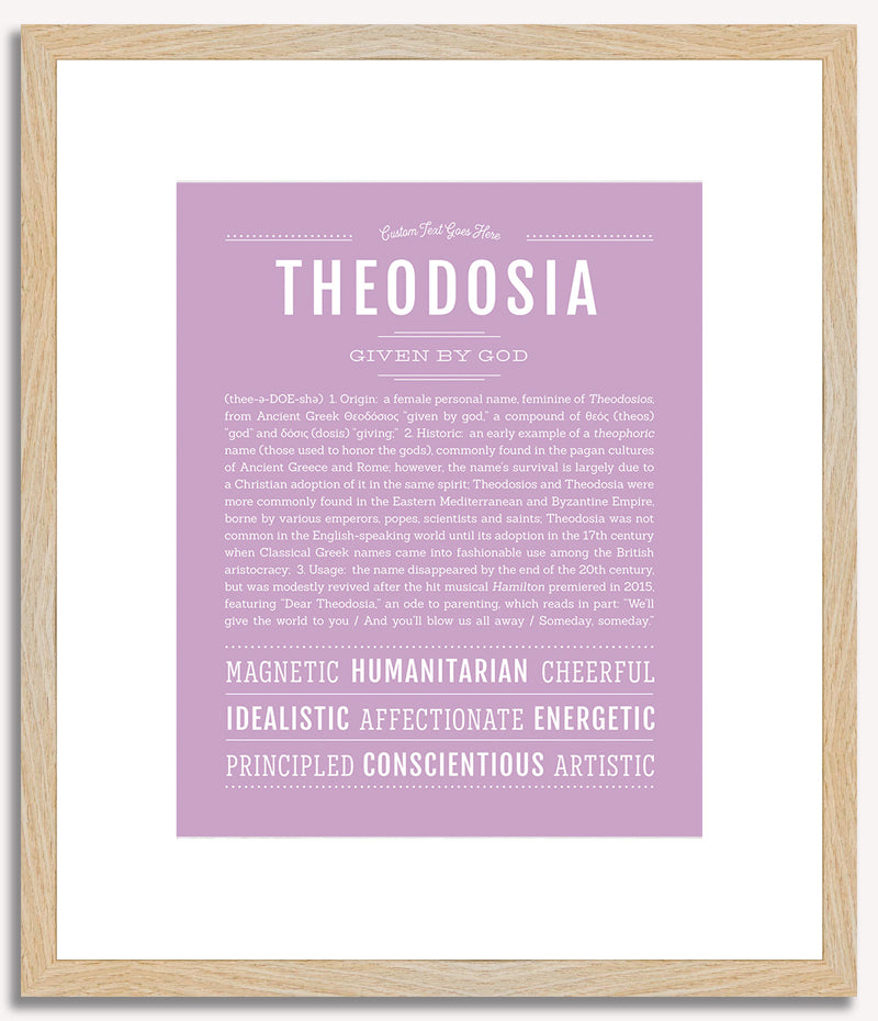 Theodosia | Name Art Print