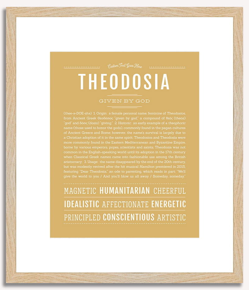 Theodosia | Name Art Print