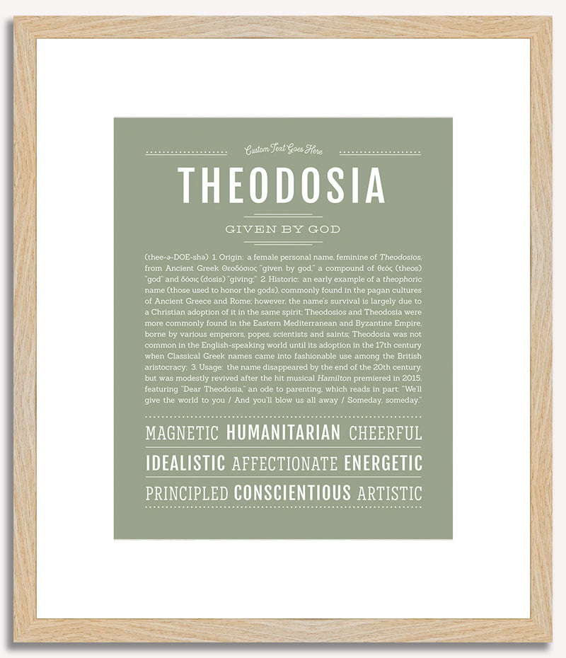 Theodosia | Name Art Print