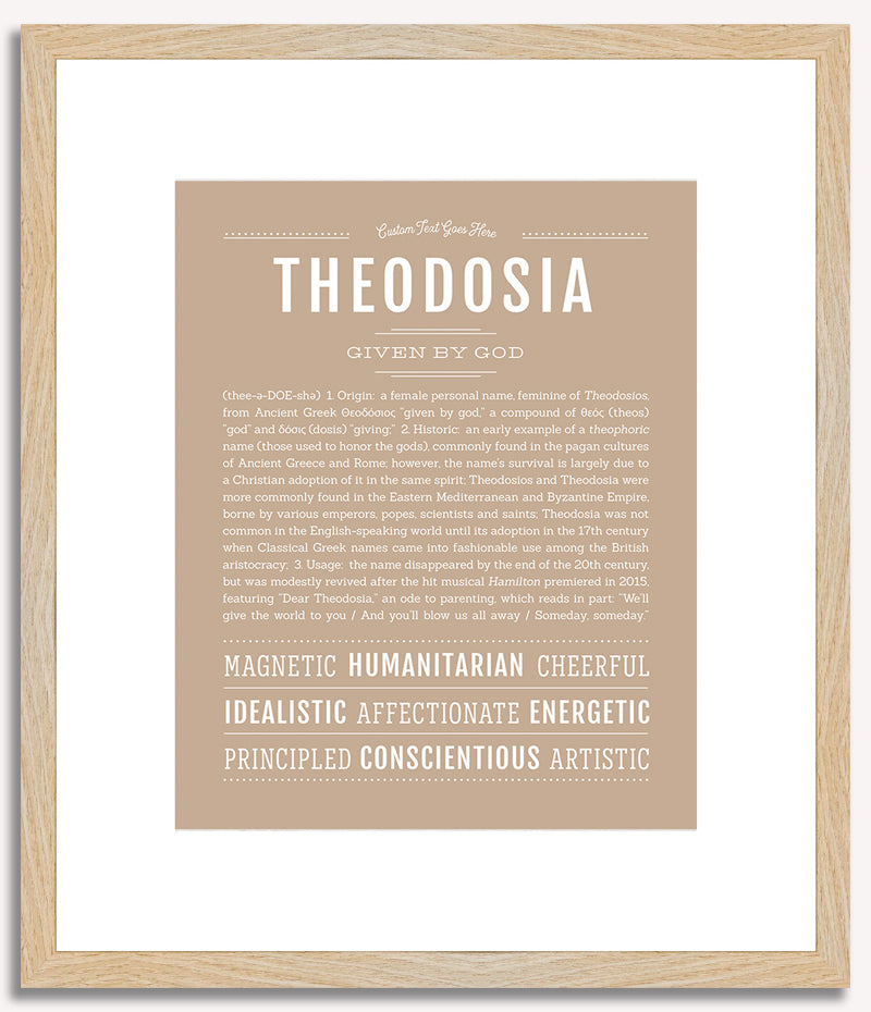 Theodosia | Name Art Print