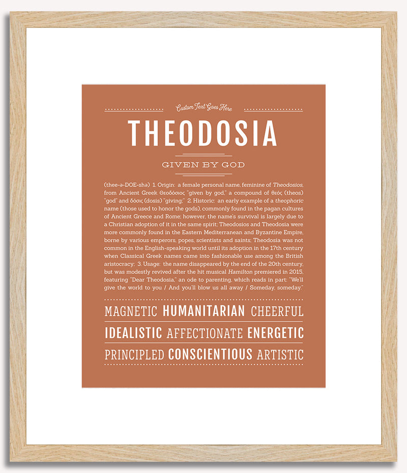 Theodosia | Name Art Print