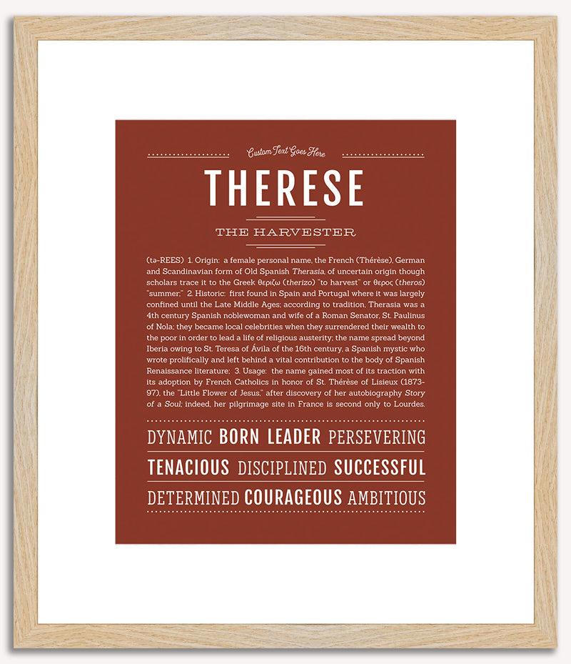 Therese | Name Art Print