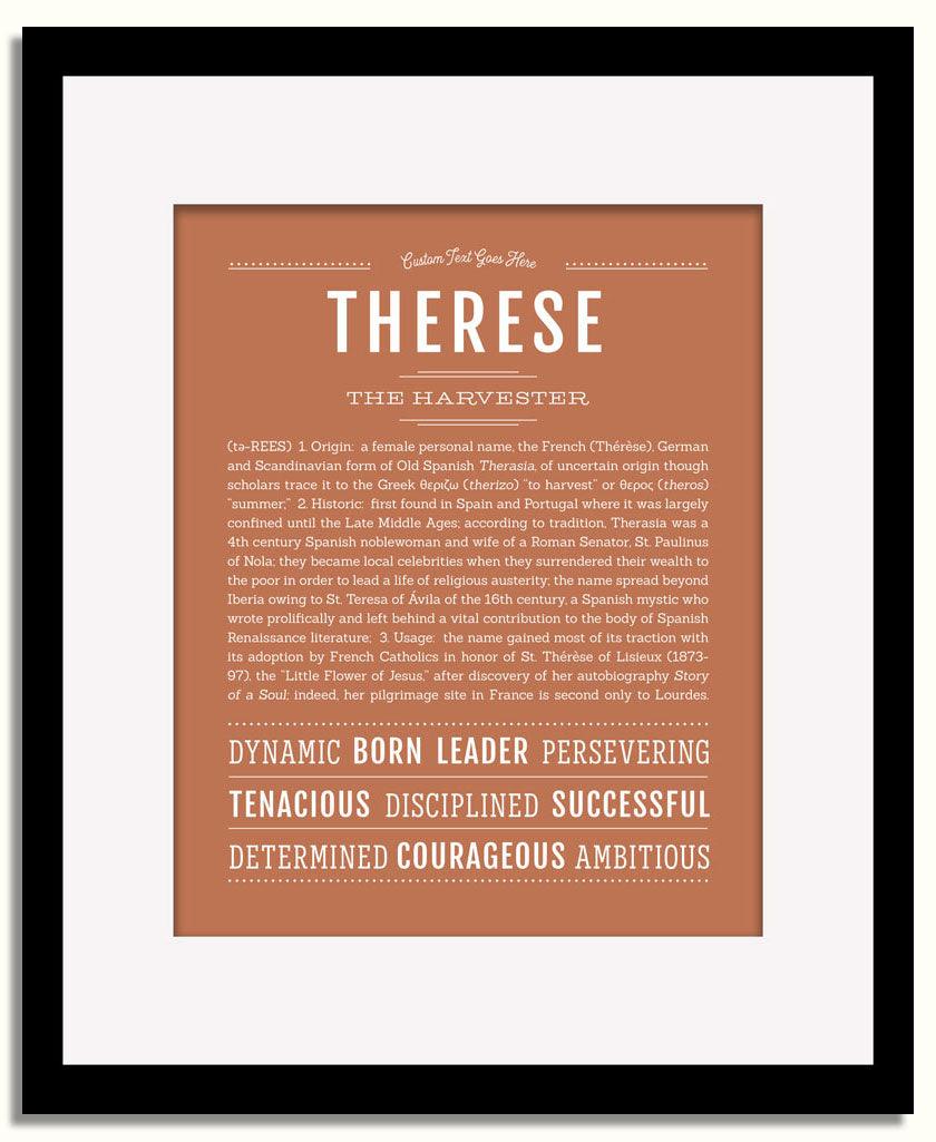 Frame Options | Terra Cotta | Black Frame, Matted