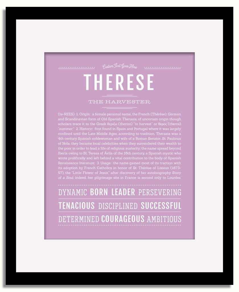 Frame Options | Lilac | Black Frame, Matted