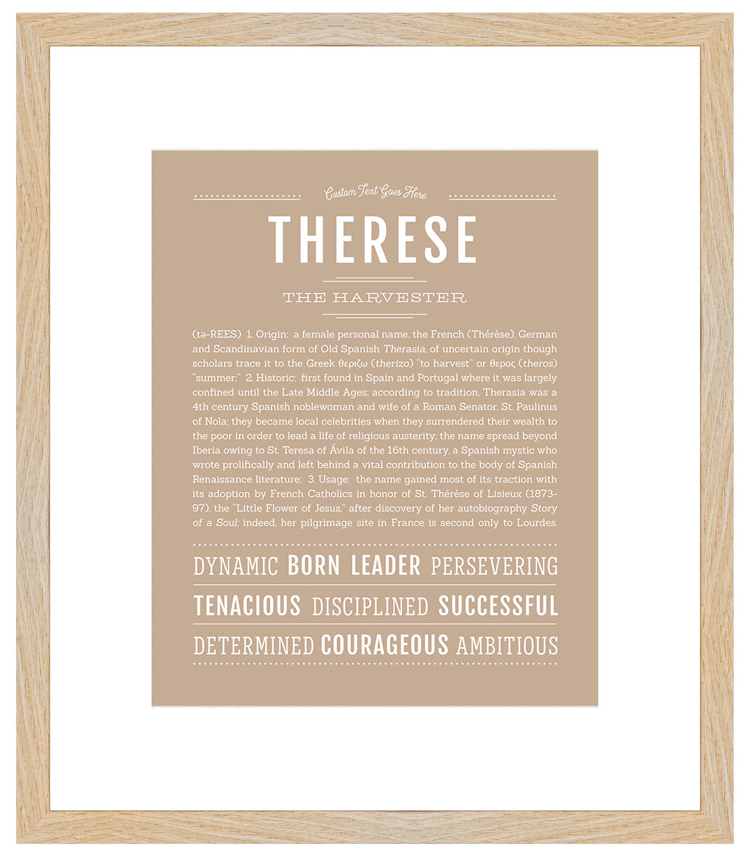 Therese | Name Art Print