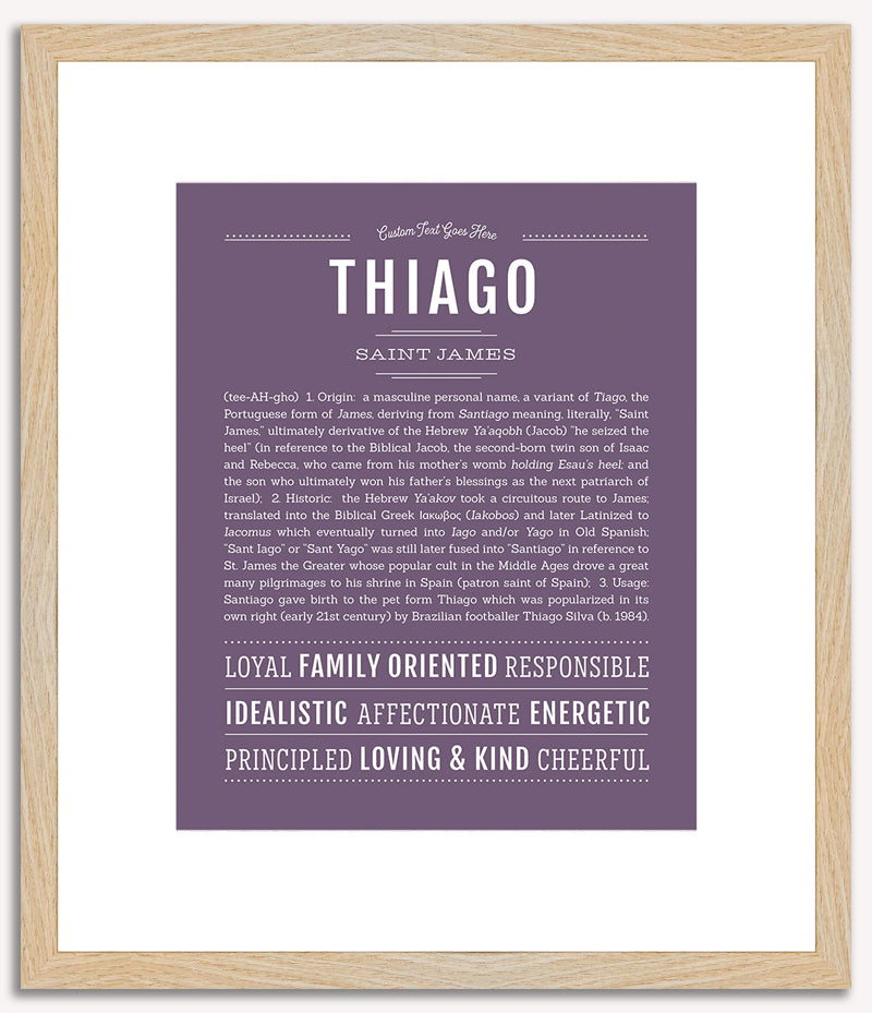 Thiago | Name Art Print