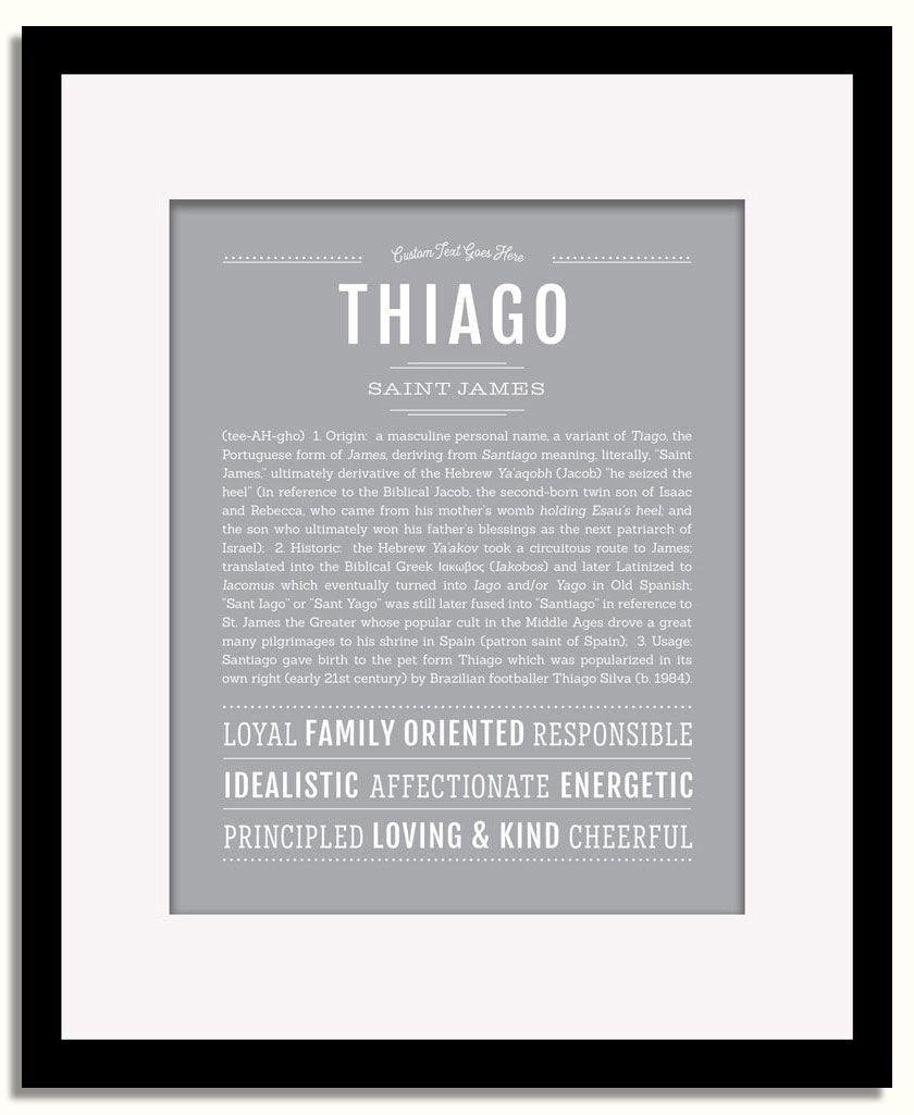 Frame Options | Sage | Black Frame, Matted