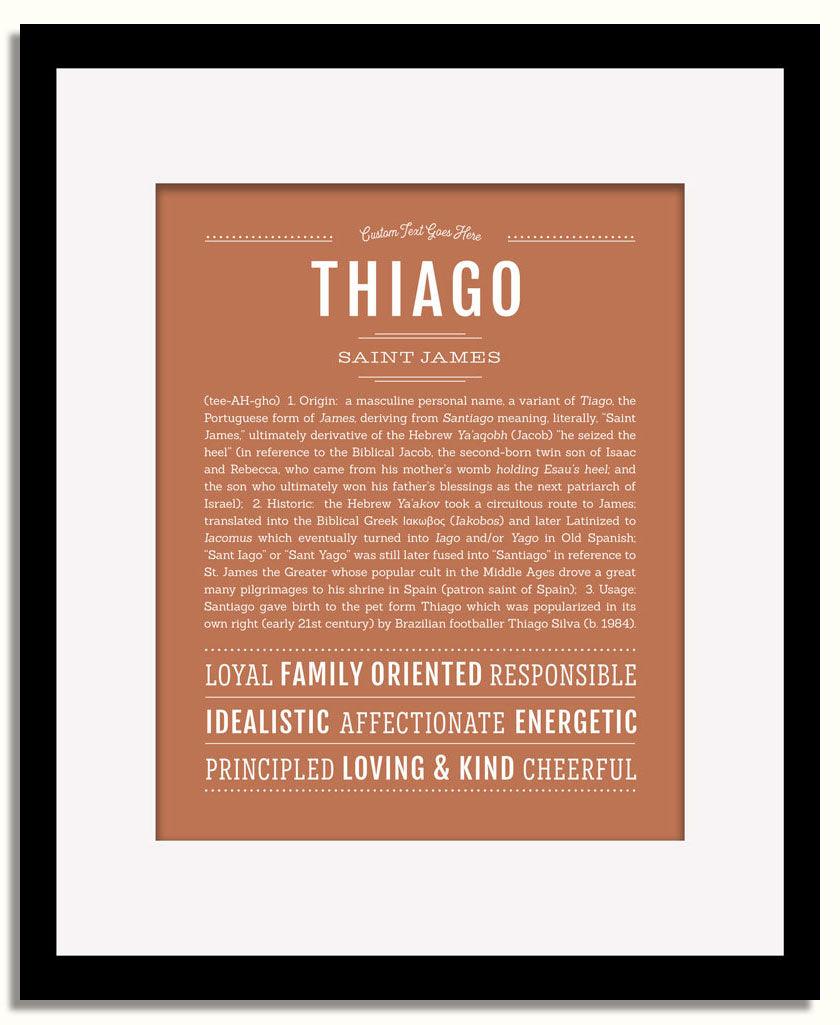 Frame Options | Terra Cotta | Black Frame, Matted