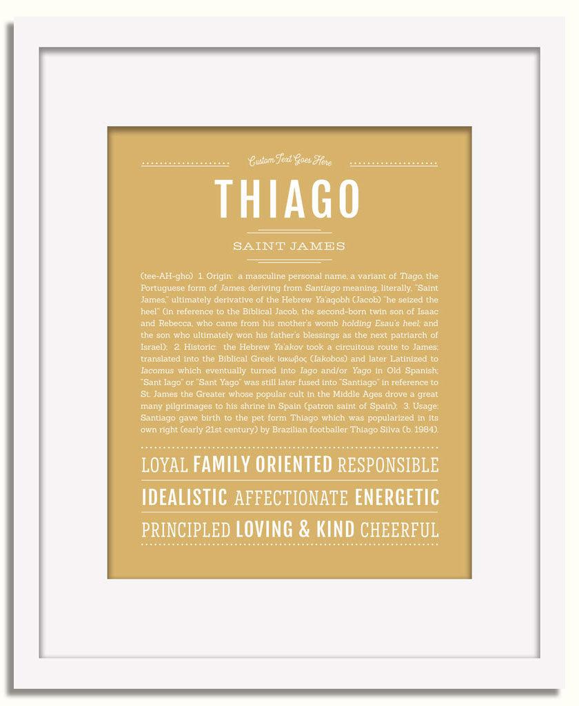 Frame Options | Matte Gold | White Frame, Matted