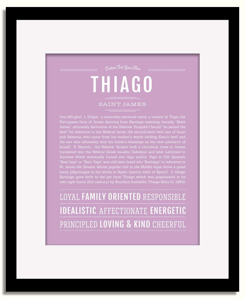 Frame Options | Lilac | Black Frame, Matted