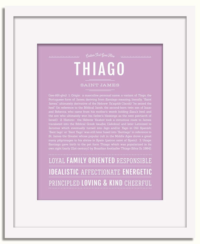 Frame Options | Lilac | White Frame, Matted