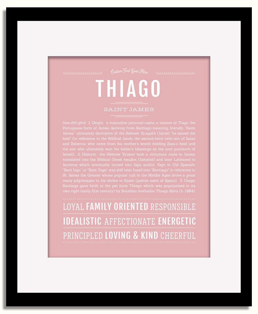 Frame Options | Dusty Rose | Black Frame, Matted