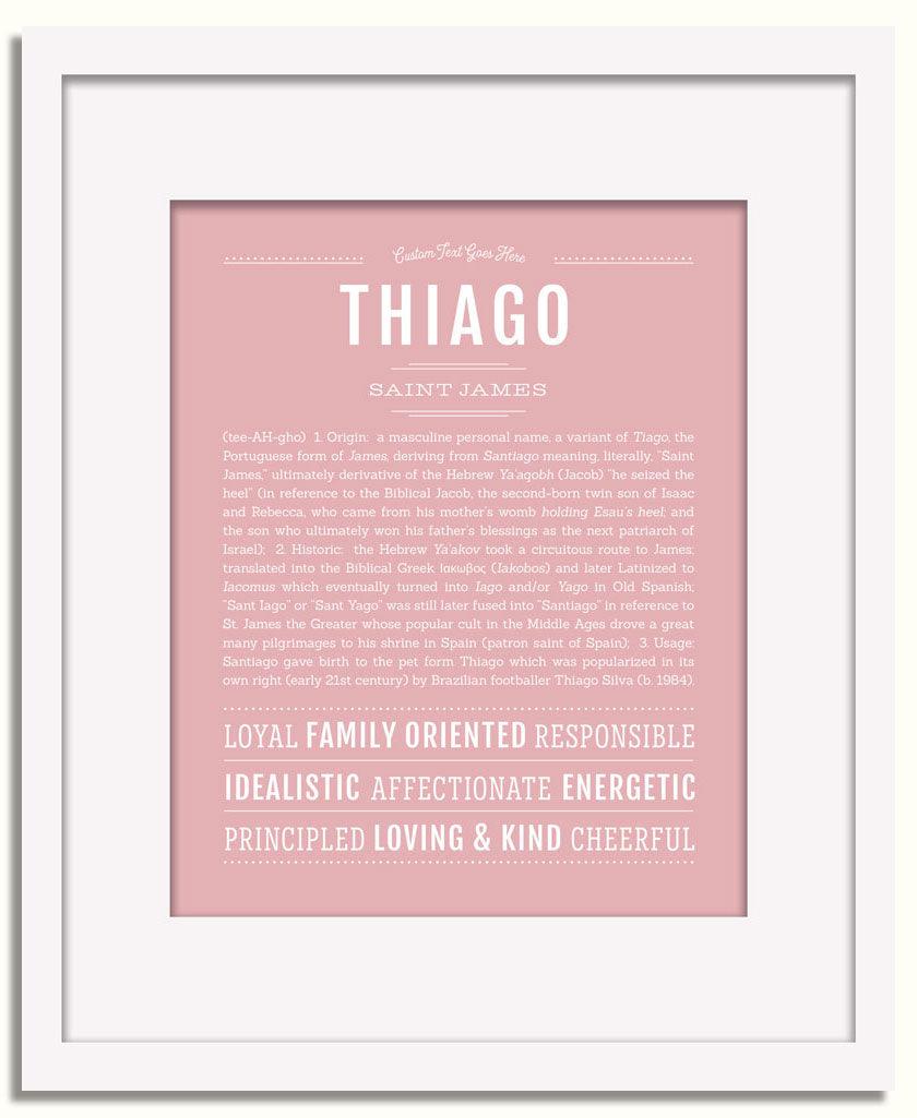 Frame Options | Dusty Rose | White Frame, Matted