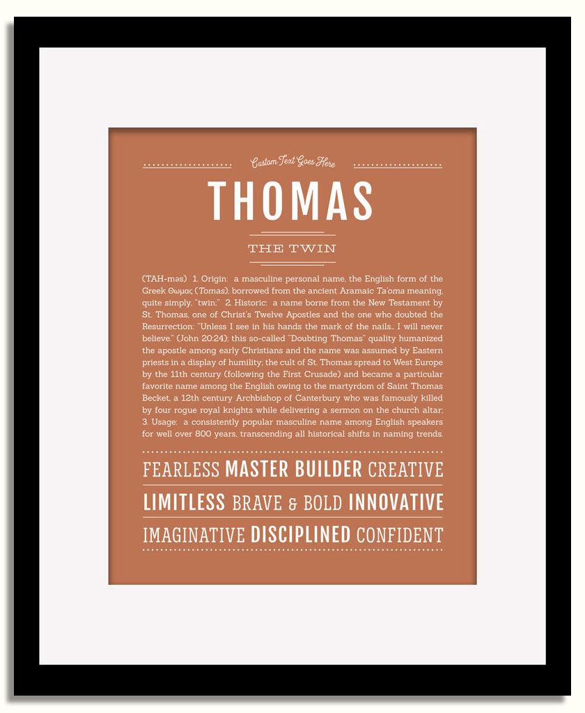 Frame Options | Terra Cotta | Black Frame, Matted