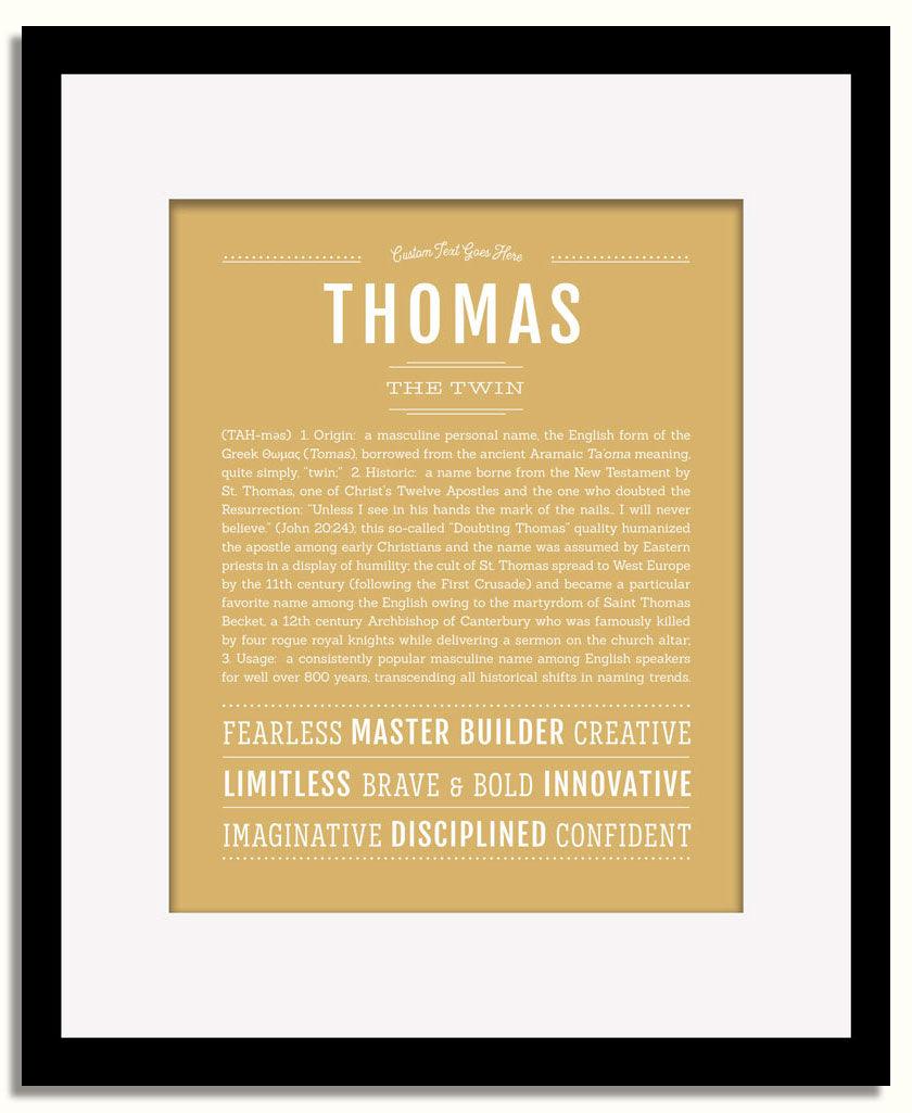 Frame Options | Matte Gold | Black Frame, Matted