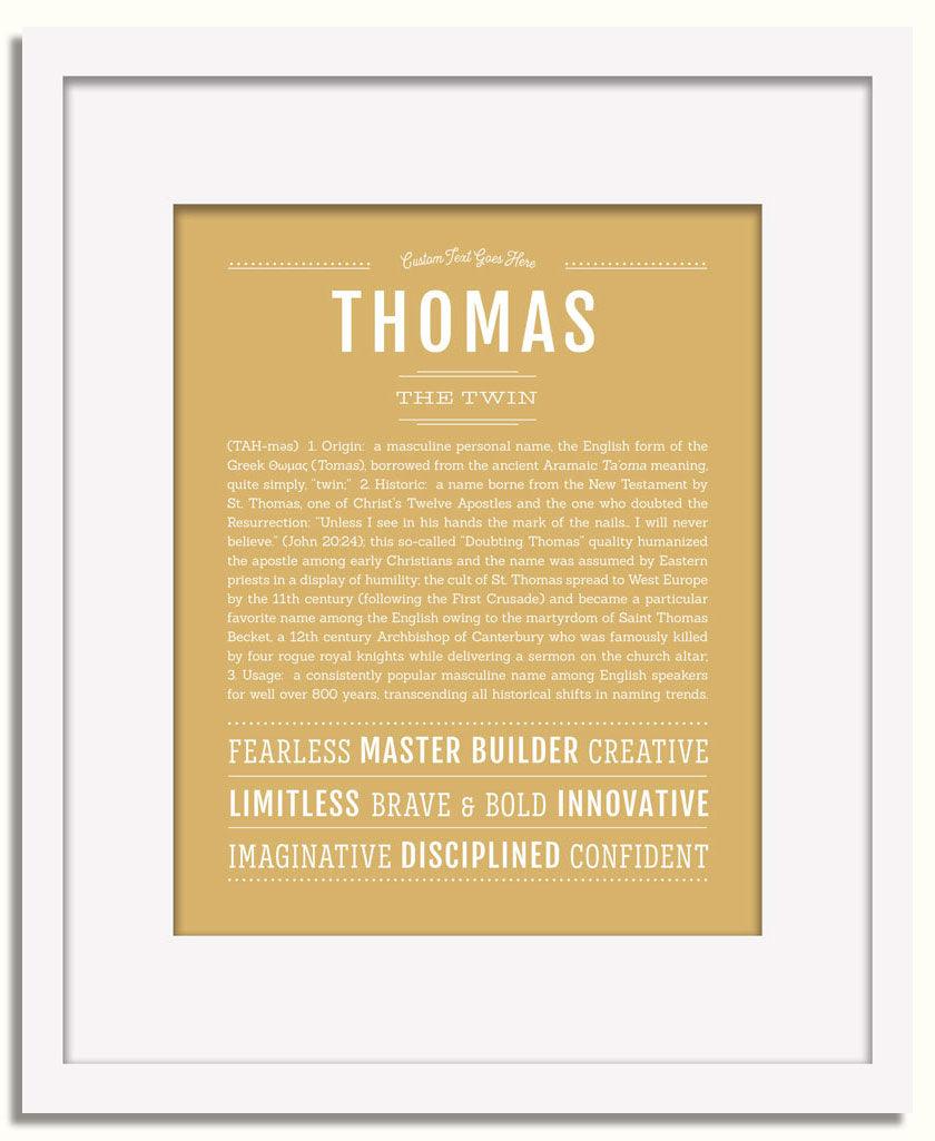 Frame Options | Matte Gold | White Frame, Matted